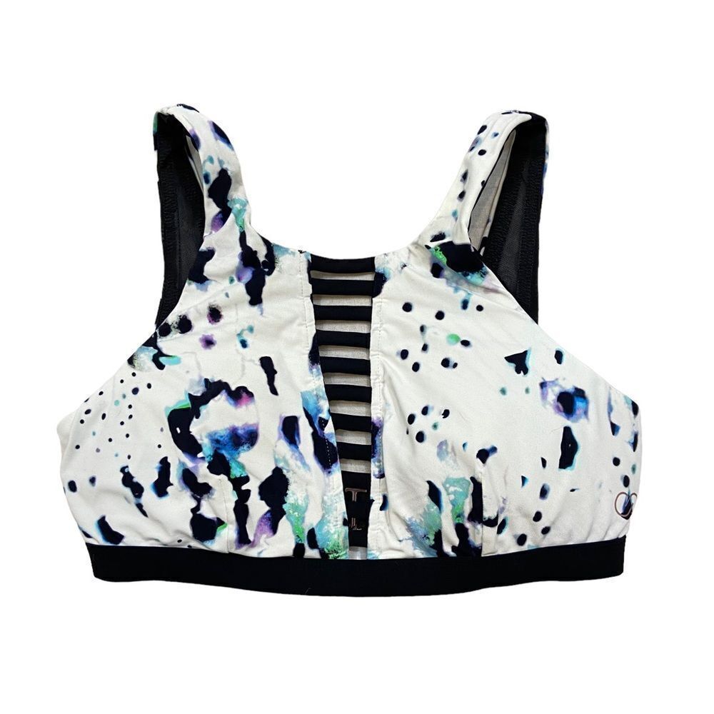 Calia Swim Brand Cage Front Print Bikini Top Size XS